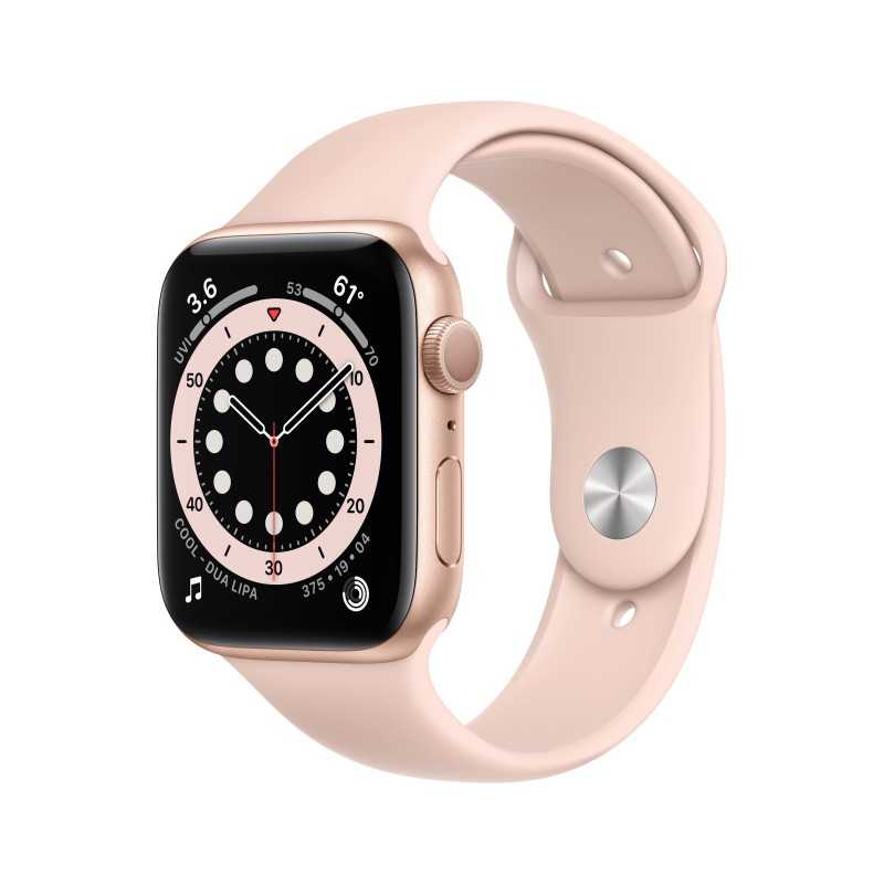 🎁 Save Big! Watch 6 GPS 44mm Gold AluMinium Case Pink S B at ShopDutyFree.uk🚀