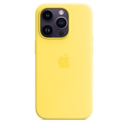 🎁 Save Big! iPhone 14 Pro Silicone Case MagSafe Canary Yellow at ShopDutyFree.uk🚀